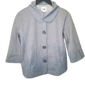 Luii Jacket / Blazer Front Close Knit Gray, Size Small